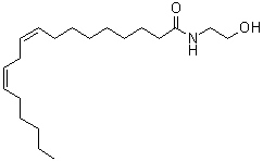 N-Linoleoylethanolamine molecular structure (CAS 68171-52-8)