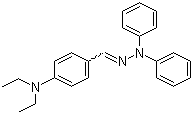 结构式 CAS# 68189-23-1, 4-(二乙基氨基)苯甲醛-1,1-二苯腙