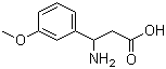 3-Amino-3-(3-methoxyphenyl)propionic acid molecular structure (CAS 68208-19-5)