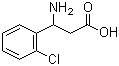 3-Amino-3-(2-chlorophenyl)propionic acid molecular structure (CAS 68208-20-8)