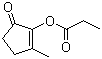 structure of CAS# 68227-51-0, Cycloten butyrate;Butanoic acid 2-methyl-5-oxo-1-cyclopenten-1-yl ester