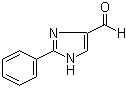 结构式 CAS# 68282-47-3, 2-苯基-1H-咪唑-4-甲醛