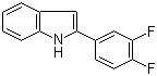 structure of CAS# 68290-36-8, 2-(3,4-Difluorophenyl)indole;2-(3,4-Difluorophenyl)-1H-indole