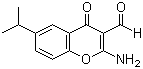 结构式 CAS# 68301-82-6, 2-氨基-6-异丙基-4-氧代-4H-1-苯并吡喃-3-甲醛