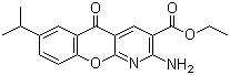 Ethyl 2-amino-7-isopropyl-5-oxo-5H-[1]benzopyrano[2,3-b]pyridine-3-carboxylate molecular structure (CAS 68301-99-5)