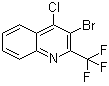 3-Bromo-4-chloro-2-(trifluoromethyl)quinoline molecular structure (CAS 683274-52-4)