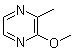 2-甲氧基-3(5)-甲基吡嗪分子结构 (CAS 68378-13-2)