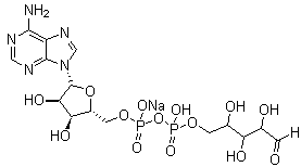 structure of CAS# 68414-18-6, Adenosine 5'-diphosphoribose sodium salt