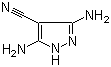 structure of CAS# 6844-58-2, 3,5-Diamino-1H-pyrazole-4-carbonitrile