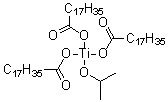 Isopropoxytitanium tristearate molecular structure (CAS 68443-53-8)