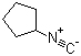 structure of CAS# 68498-54-4, Cyclopentyl isocyanide;1-Cyclopentyl isonitrile; Isocyano-cyclopentane