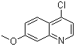 4-Chloro-7-methoxyquinoline molecular structure (CAS 68500-37-8)