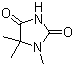 结构式 CAS# 6851-81-6, 1,5,5-三甲基海因; 1,5,5-三甲基咪唑烷-2,4-二酮
