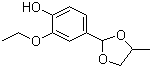 structure of CAS# 68527-76-4, Ethyl vanillin propyleneglycol acetal;2-Ethoxy-4-(4-methyl-1,3-dioxolan-2-yl)phenol