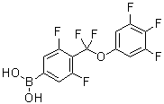 [4-[Difluoro(3,4,5-trifluorophenoxy)methyl]-3,5-difluorophenyl]boronic acid molecular structure (CAS 685563-69-3)