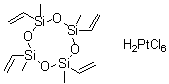 structure of CAS# 68585-32-0, (OC-6-11)-dihydrogen hexachloroplatinate reaction products with 2,4,6,8-tetraethenyl-2,4,6,8-tetramethylcyclotetrasiloxane