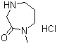 1-Methyl-1,4-diazepan-2-one hydrochloride molecular structure (CAS 685859-01-2)