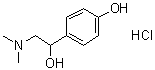 alpha-[(Dimethylamino)methyl]-4-hydroxybenzenemethanol hydrochloride molecular structure (CAS 68622-71-9)