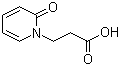 2-Oxo-1(2H)-pyridinepropanoic acid molecular structure (CAS 68634-48-0)