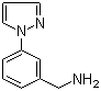 [3-(1H-吡唑-1-基)苯基]甲胺分子结构 (CAS 687635-04-7)