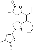 结构式 CAS# 6879-01-2, 对叶百部碱