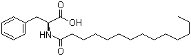 N-Myristol-L-phenylalanine molecular structure (CAS 68792-49-4)
