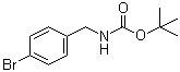 结构式 CAS# 68819-84-1, (4-溴苄基)氨基甲酸叔丁酯