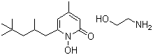 结构式 CAS# 68890-66-4, 羟吡酮; 吡啶酮乙醇胺盐