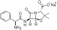 氨苄西林钠分子结构 (CAS 69-52-3)