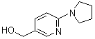 [6-(Pyrrolidin-1-yl)pyridin-3-yl]methanol molecular structure (CAS 690632-01-0)
