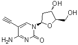 结构式 CAS# 69075-47-4, 2'-脱氧-5-乙炔基胞苷