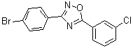 3-(4-Bromophenyl)-5-(3-chlorophenyl)-1,2,4-oxadiazole molecular structure (CAS 690986-80-2)