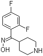 (Z)-(2,4-二氟苯基)-4-哌啶基甲酮肟分子结构 (CAS 691007-05-3)