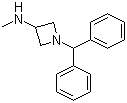 structure of CAS# 69159-49-5, N-(1-Benzhydrylazetidin-3-yl)-N-methylamine;1-(Diphenylmethyl)-3-(methylamino)azetidine; 1-(Diphenylmethyl)-N-methylazetidin-3-amine