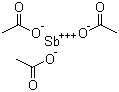 醋酸锑分子结构 (CAS 6923-52-0)