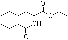 Decanedioic acid 1-ethyl ester molecular structure (CAS 693-55-0)