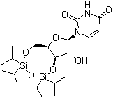 结构式 CAS# 69304-38-7, 3',5'-O-(1,1,3,3-四异丙基-1,3-二硅氧烷)尿苷