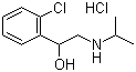 Clorprenaline hydrochloride molecular structure (CAS 6933-90-0)