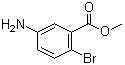 结构式 CAS# 6942-37-6, 5-氨基-2-溴苯甲酸甲酯