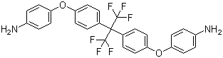 structure of CAS# 69563-88-8, 2,2-Bis[4-(4-aminophenoxy)phenyl]hexafluoropropane;4-[4-[2-[4-(4-aminophenoxy)phenyl]-1,1,1,3,3,3-hexafluoropropan-2-yl]phenoxy]aniline