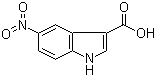 5-硝基吲哚-3-甲酸分子结构 (CAS 6958-37-8)