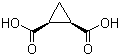 顺式-1,2-环丙烷二羧酸分子结构 (CAS 696-74-2)