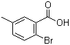 2-Bromo-5-methylbenzoic acid molecular structure (CAS 6967-82-4)