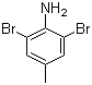 结构式 CAS# 6968-24-7, 2,6-二溴-4-甲基苯胺
