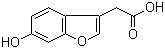 (6-Hydroxybenzofuran-3-yl)acetic acid molecular structure (CAS 69716-04-7)