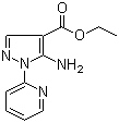 5-氨基-1-(吡啶-2-基)-1H-吡唑-4-甲酸乙酯分子结构 (CAS 69722-29-8)