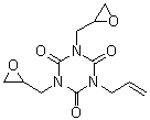 单烯丙基二缩水甘油基异氰尿酸分子结构 (CAS 69731-45-9)