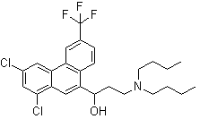 Halofantrine molecular structure (CAS 69756-53-2)