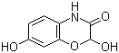 结构式 CAS# 69804-59-7, 2,7-二羟基-2H-1,4-苯并噁嗪-3(4H)-酮