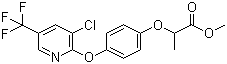 structure of CAS# 69806-40-2, Haloxyfop-methyl;Methyl 2-(4-((3-chloro-5-(trifluoromethyl)-2-pyridinyl)oxy)phenoxy)propanoate